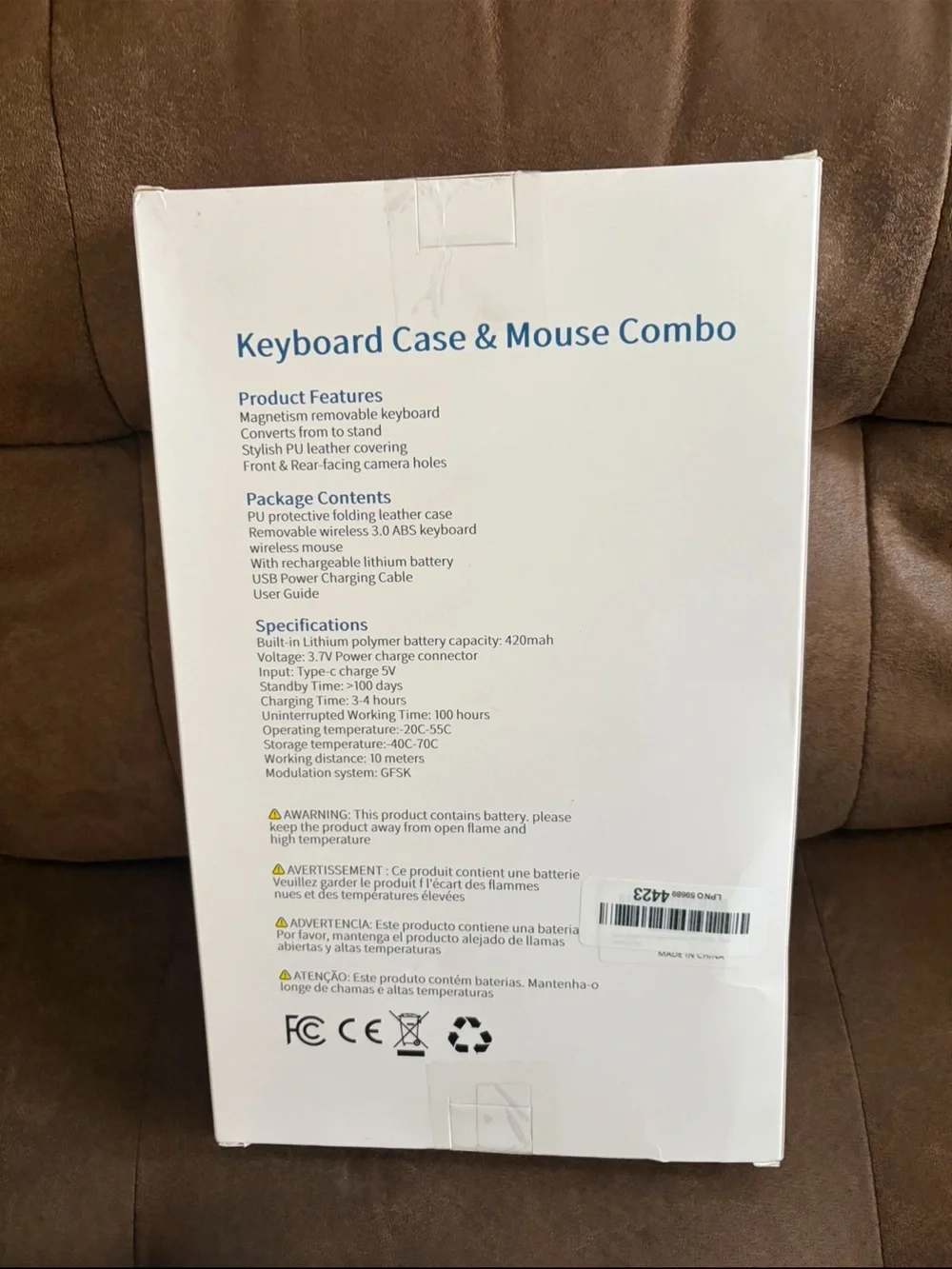 Keyboard⌨️Case w Keyboard⌨️Mouse for Amazon Fire HD 10/10+ Plus(11/13th Gen)